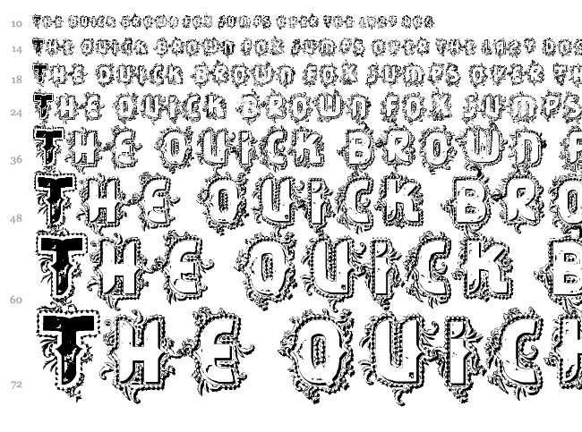 VTKS Core font waterfall